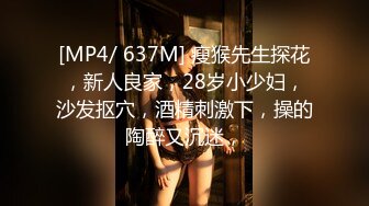 [MP4/ 637M] 瘦猴先生探花，新人良家，28岁小少妇，沙发抠穴，酒精刺激下，操的陶醉又沉迷，