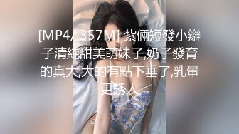 [MP4/ 357M] 紮倆短發小辮子清純甜美萌妹子,奶子發育的真大,大的有點下垂了,乳暈更誘人