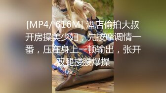 [MP4/ 616M] 酒店偷拍大叔开房操美少妇，先按摩调情一番，压在身上一顿输出，张开双腿搂腰爆操