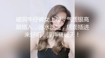 破洞牛仔裤女上司、气质银高跟插入，淫水泛滥，后面插进来好吗，淫声骚破天！