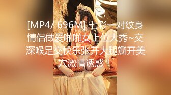 [MP4/ 696M] 七彩一对纹身情侣做爱啪啪女上位大秀~交深喉足交快乐张开大腿瓣开美穴激情诱惑！