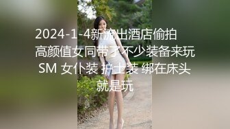 2024-1-4新流出酒店偷拍❤️高颜值女同带了不少装备来玩SM 女仆装 护士装 绑在床头就是玩